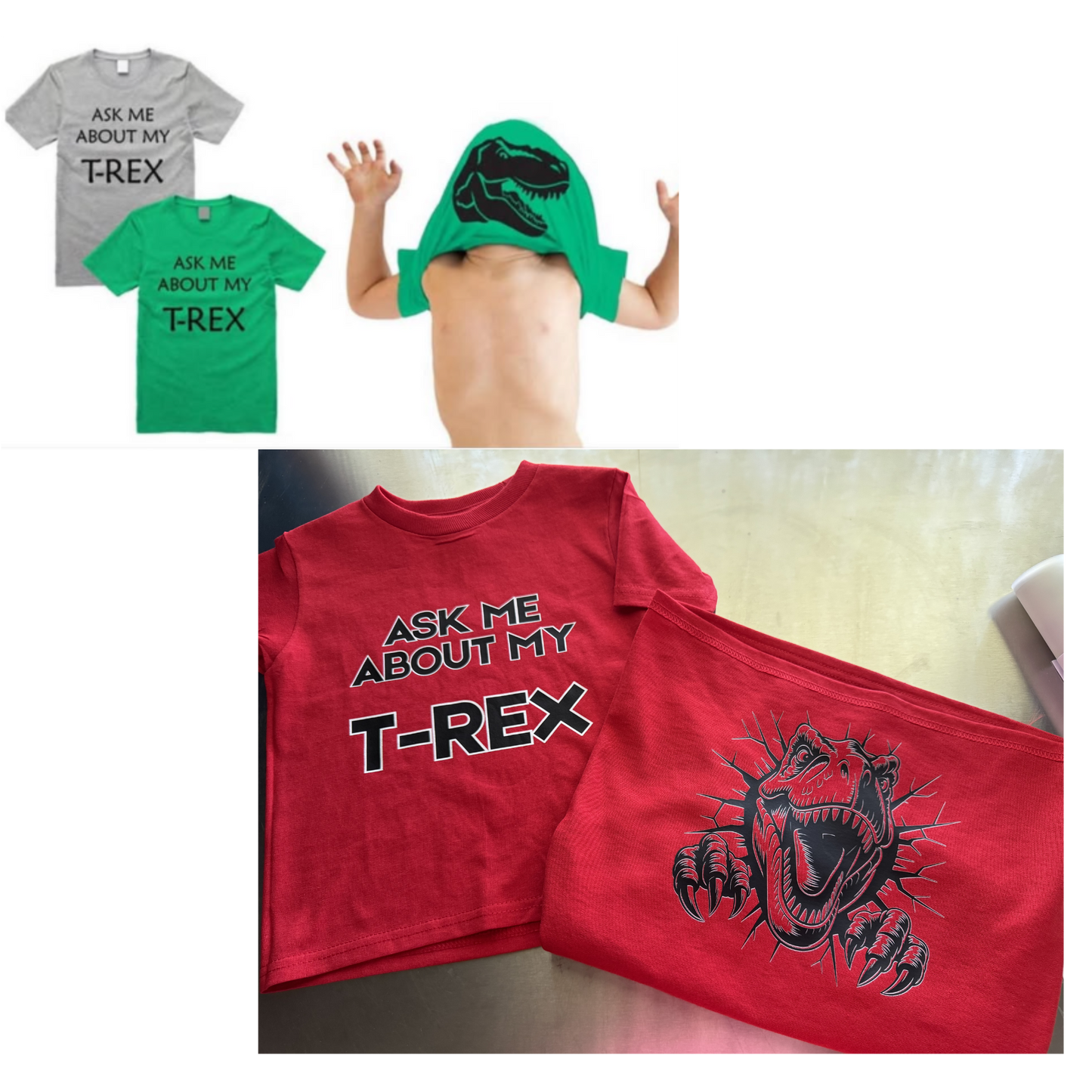 Ask Me About My T-Rex- Dinosaur