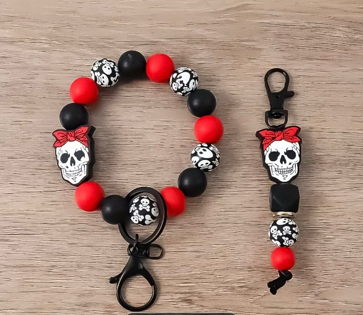 Skull Silicone Keychains