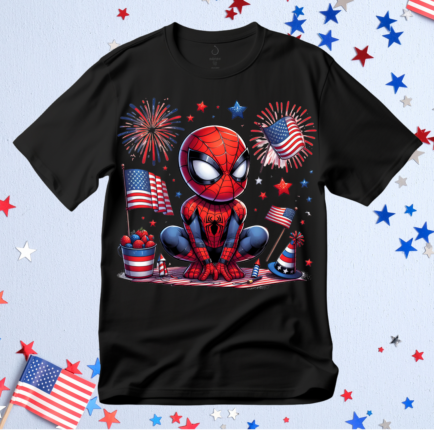 Baby Spidey 4th of July