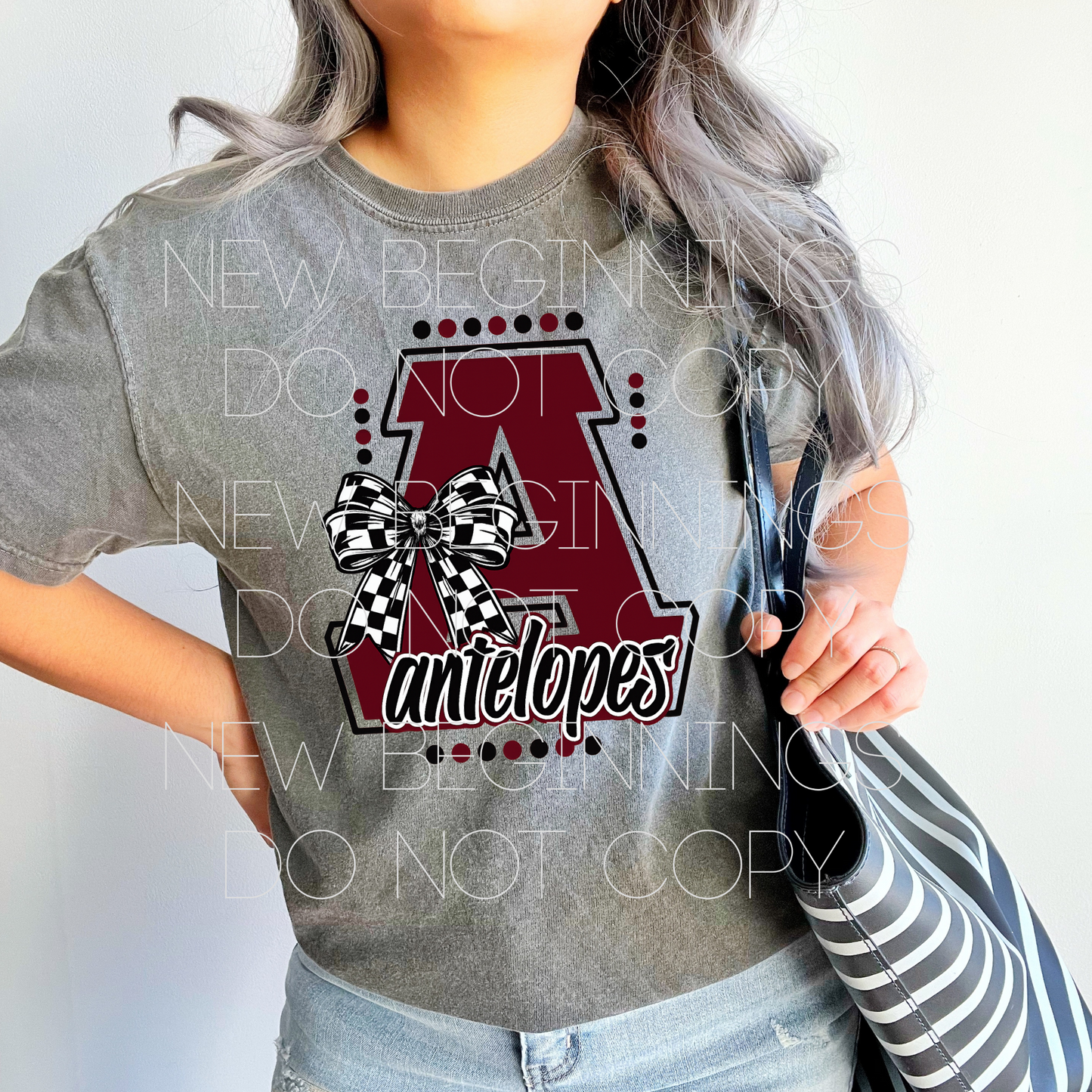 Abernathy A with checkered bow