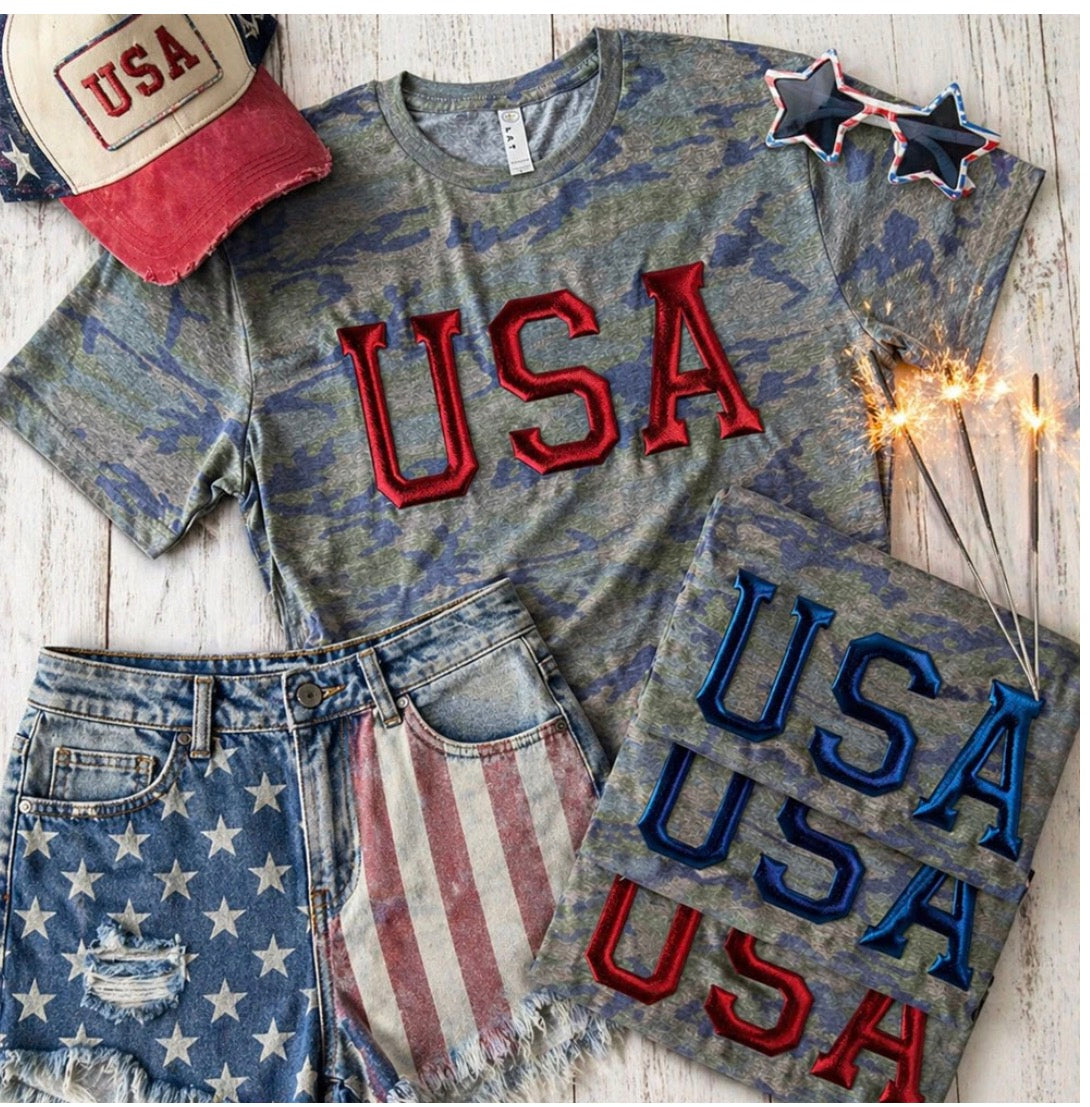 Patriotic Camo Tee