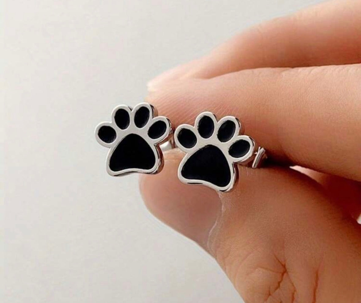 Pawprint Stud Earrings