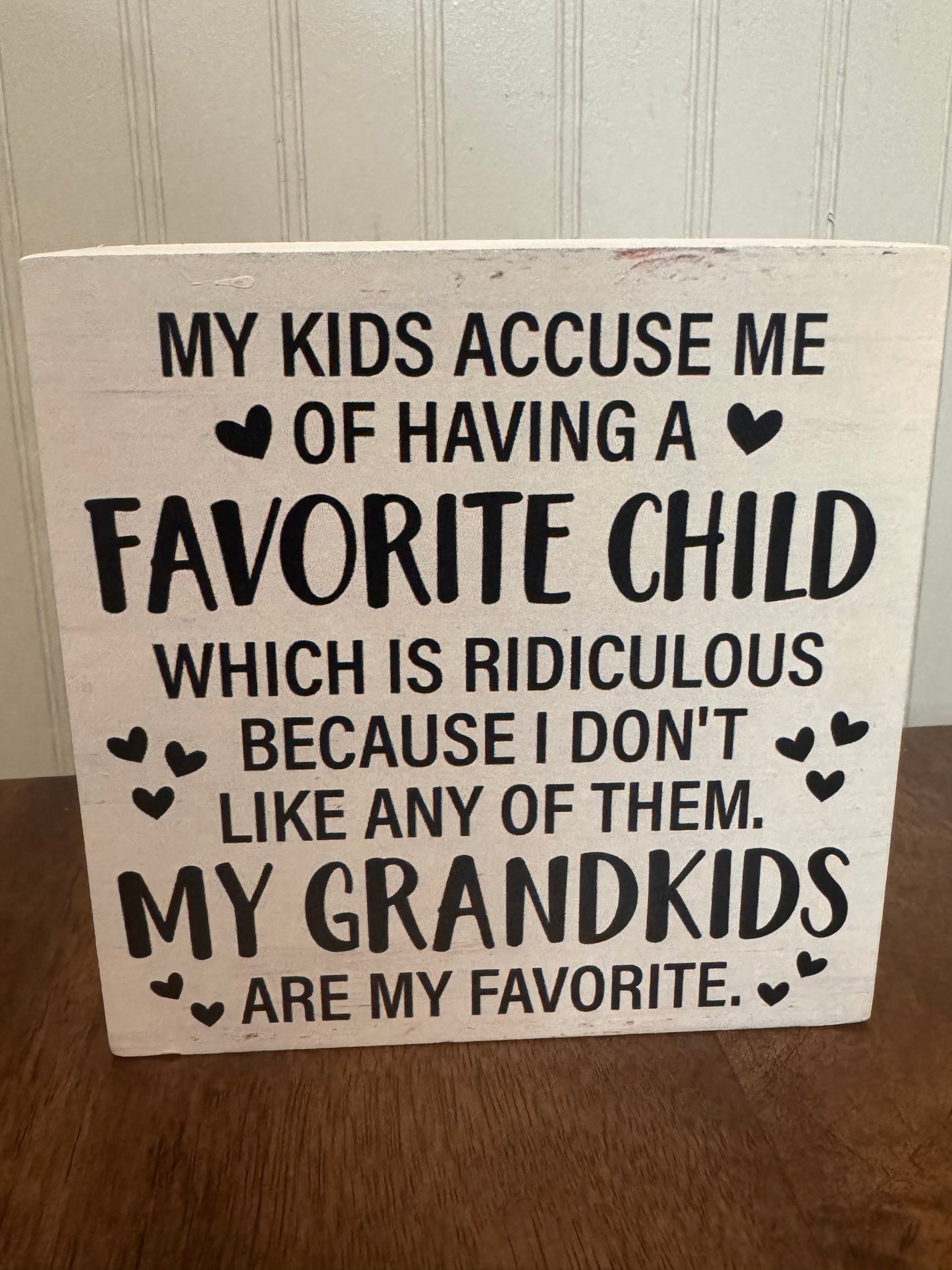 Grandparent Wooden Sign (5x5”)
