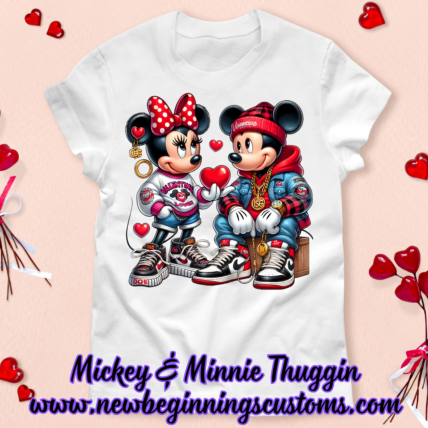 Mickey & Minnie Mouse Thuggin Valentine