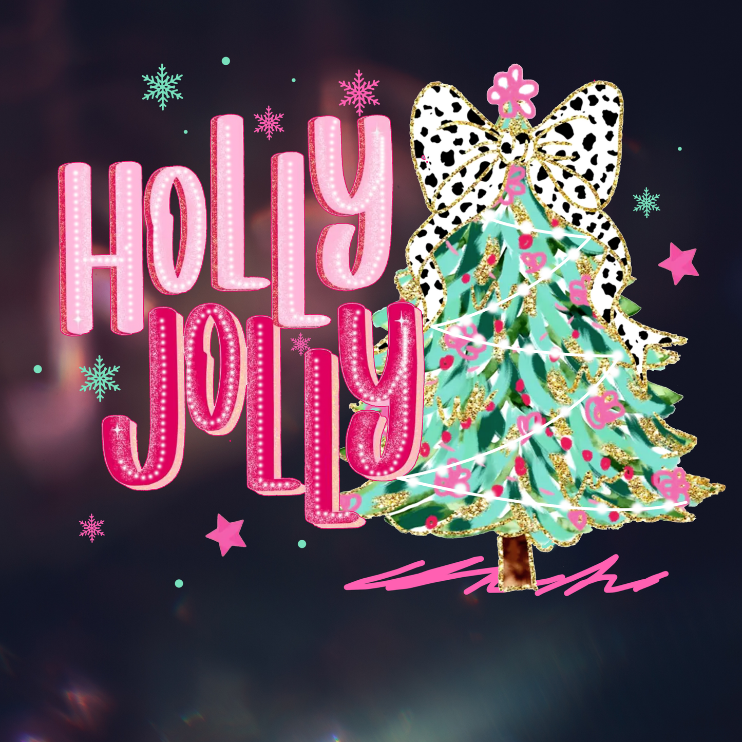 Boho Chic Holly Jolly Tree