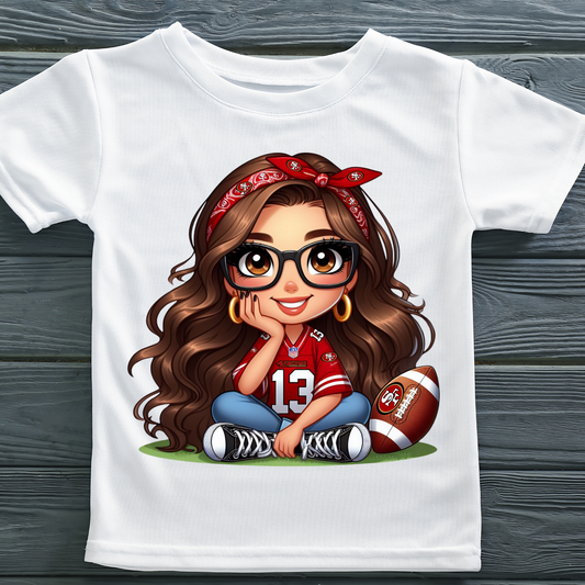 SF 49er Girl with Glasses