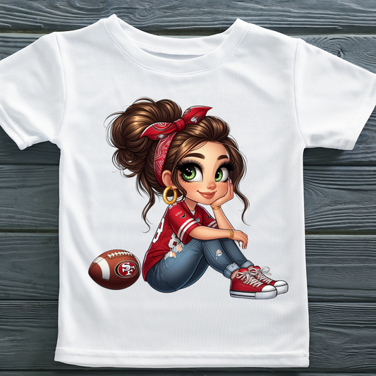 SF49er Girl with Football