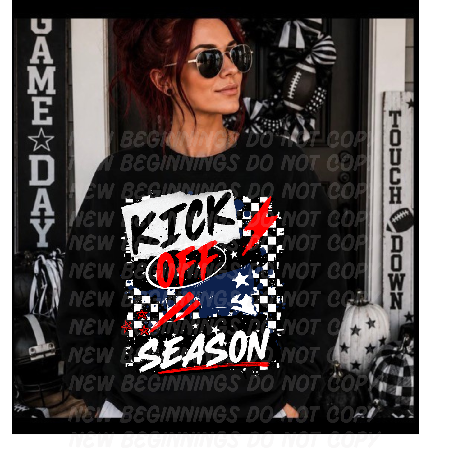 Kick Off Season- NFL Teams- Custom TShirts or Crewnecks