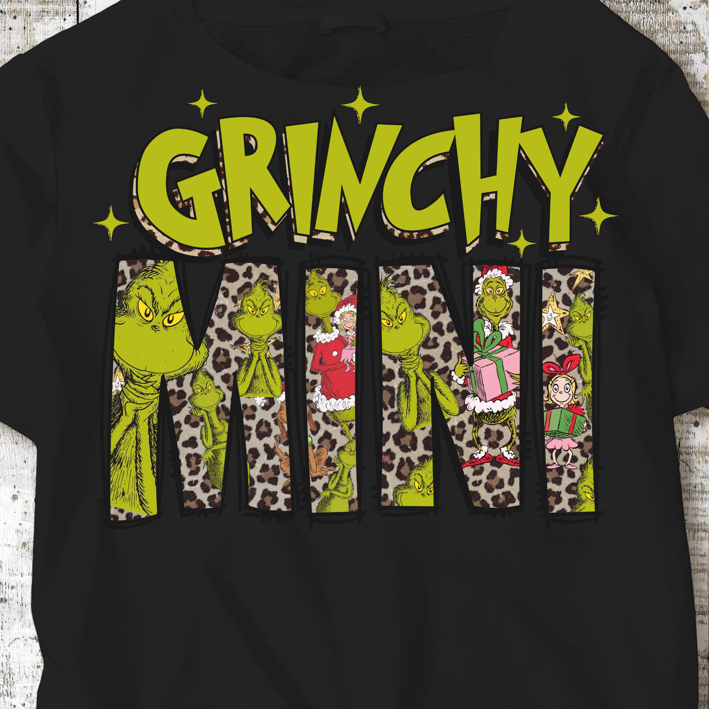 Leopard Print Grinchy Mini