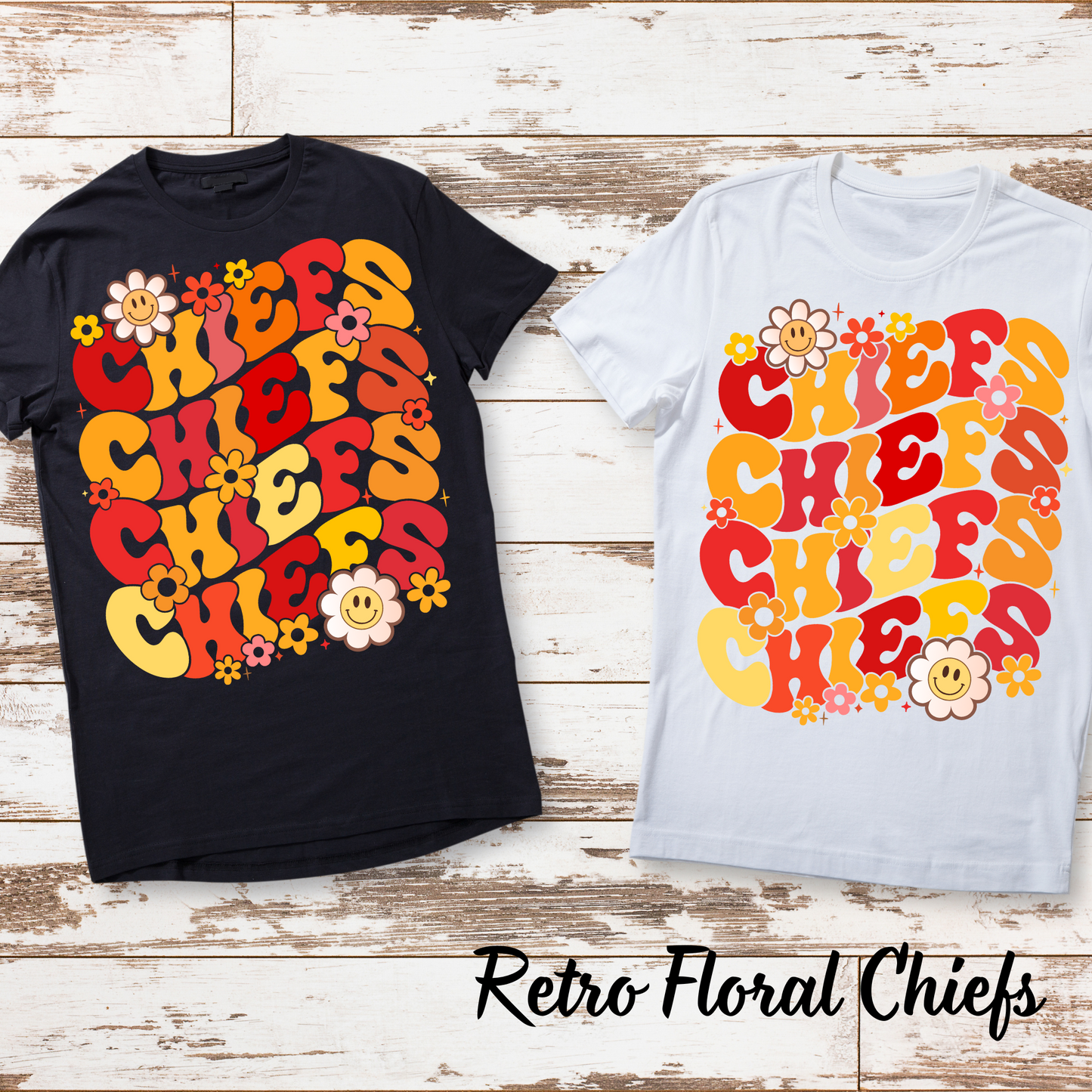 Retro Floral- Chiefs