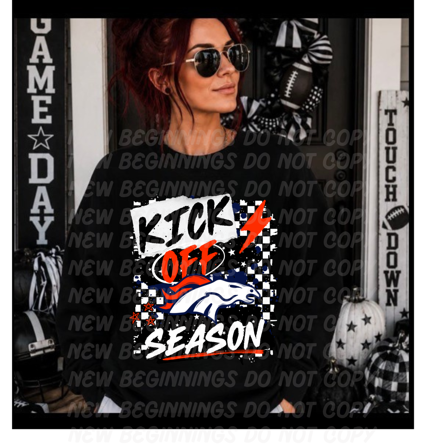 Kick Off Season- NFL Teams- Custom TShirts or Crewnecks