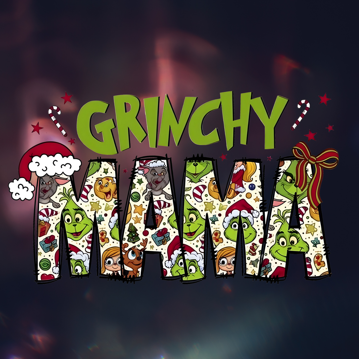 Stylish Grinchy Mama