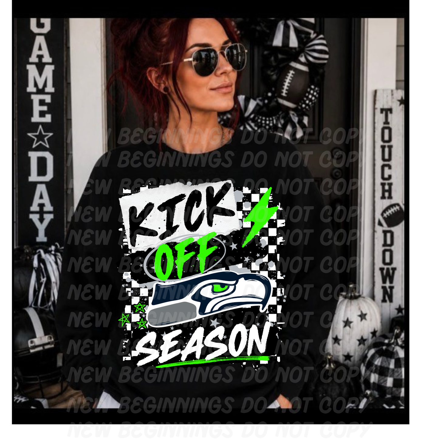 Kick Off Season- NFL Teams- Custom TShirts or Crewnecks