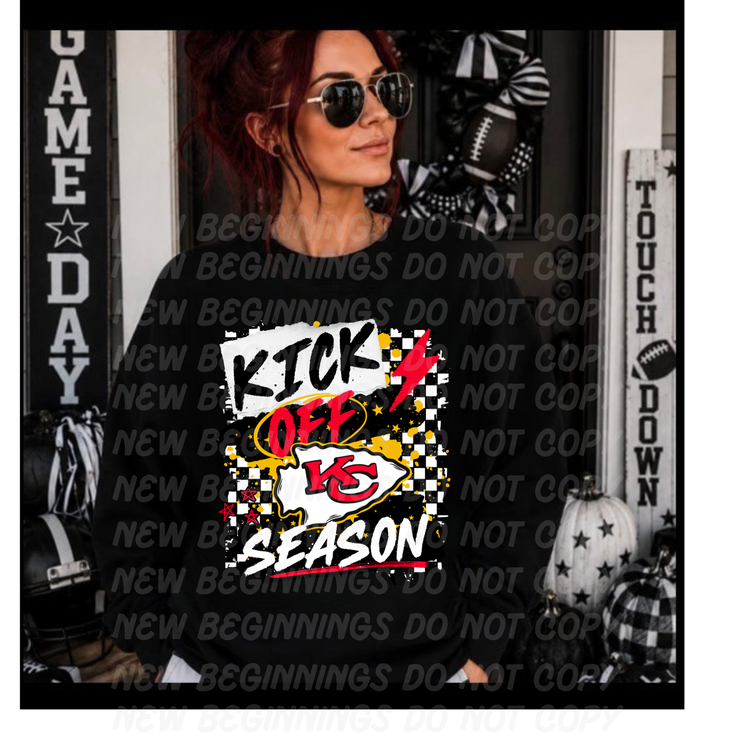 Kick Off Season- NFL Teams- Custom TShirts or Crewnecks