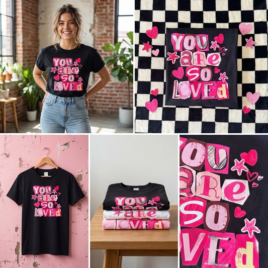 You Are So Loved Black Tee