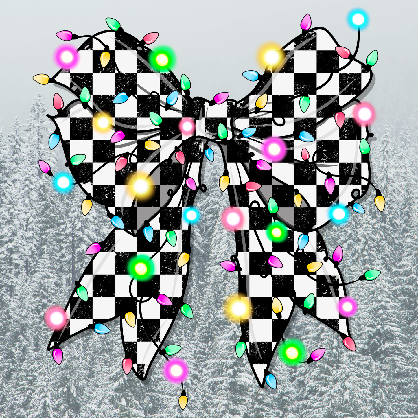 Festive Plaid Bow