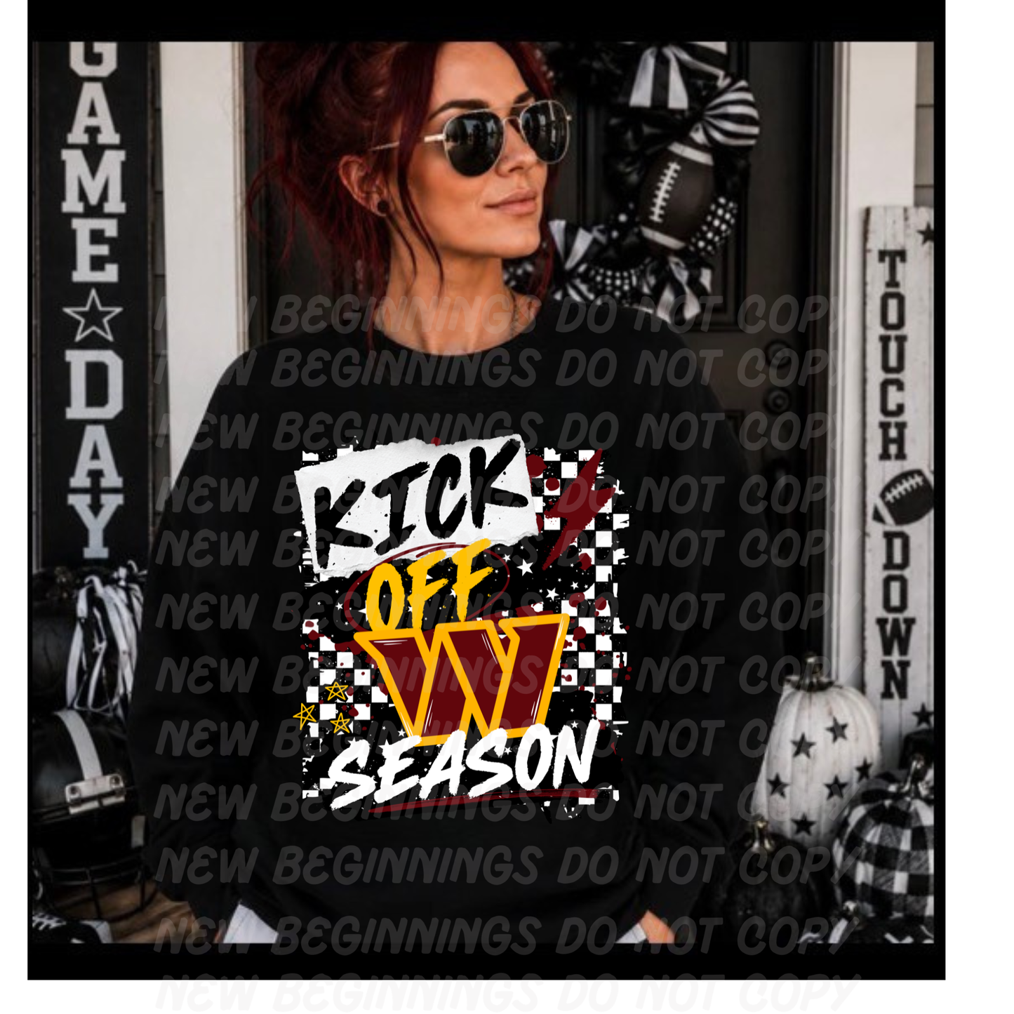Kick Off Season- NFL Teams- Custom TShirts or Crewnecks