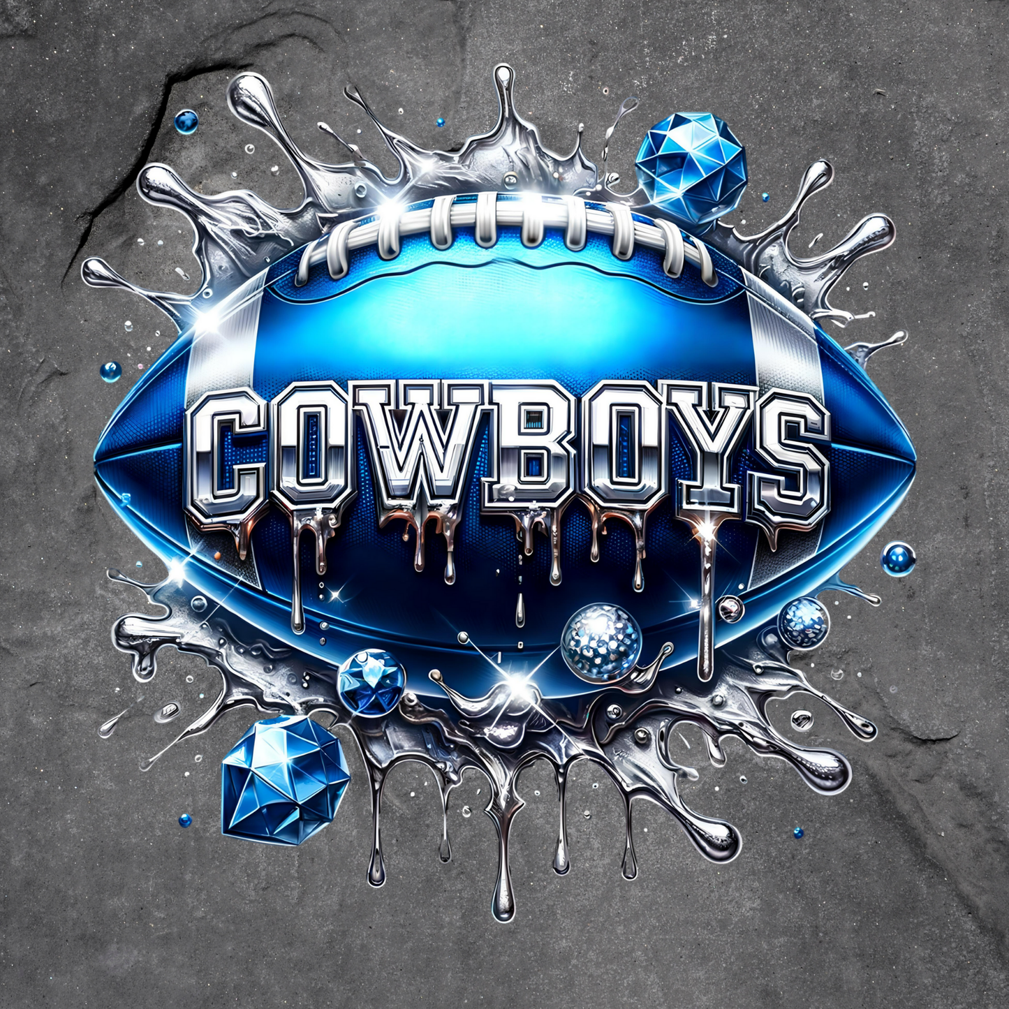 Cowboys Bling Splatter