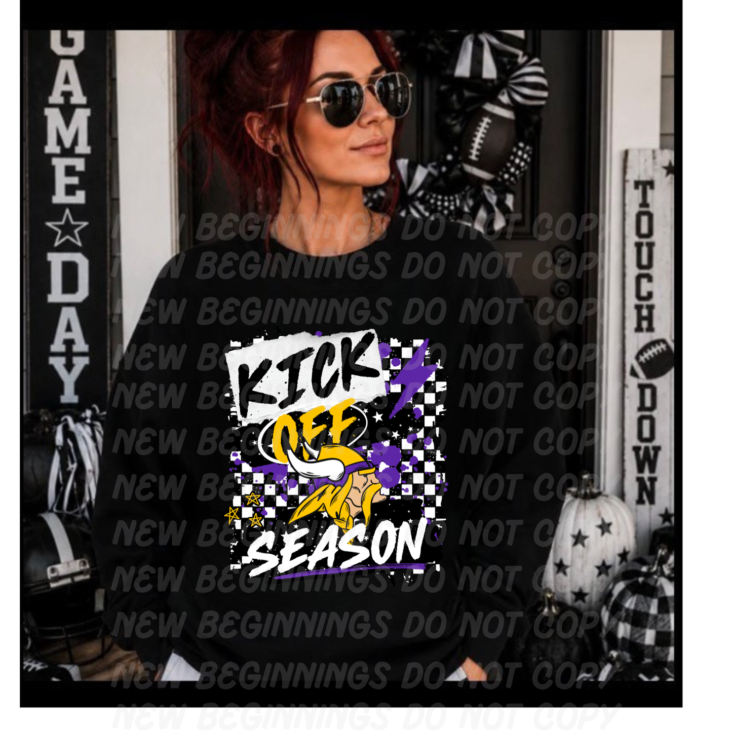 Kick Off Season- NFL Teams- Custom TShirts or Crewnecks