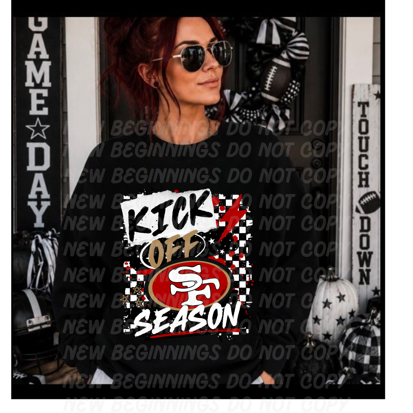 Kick Off Season- NFL Teams- Custom TShirts or Crewnecks