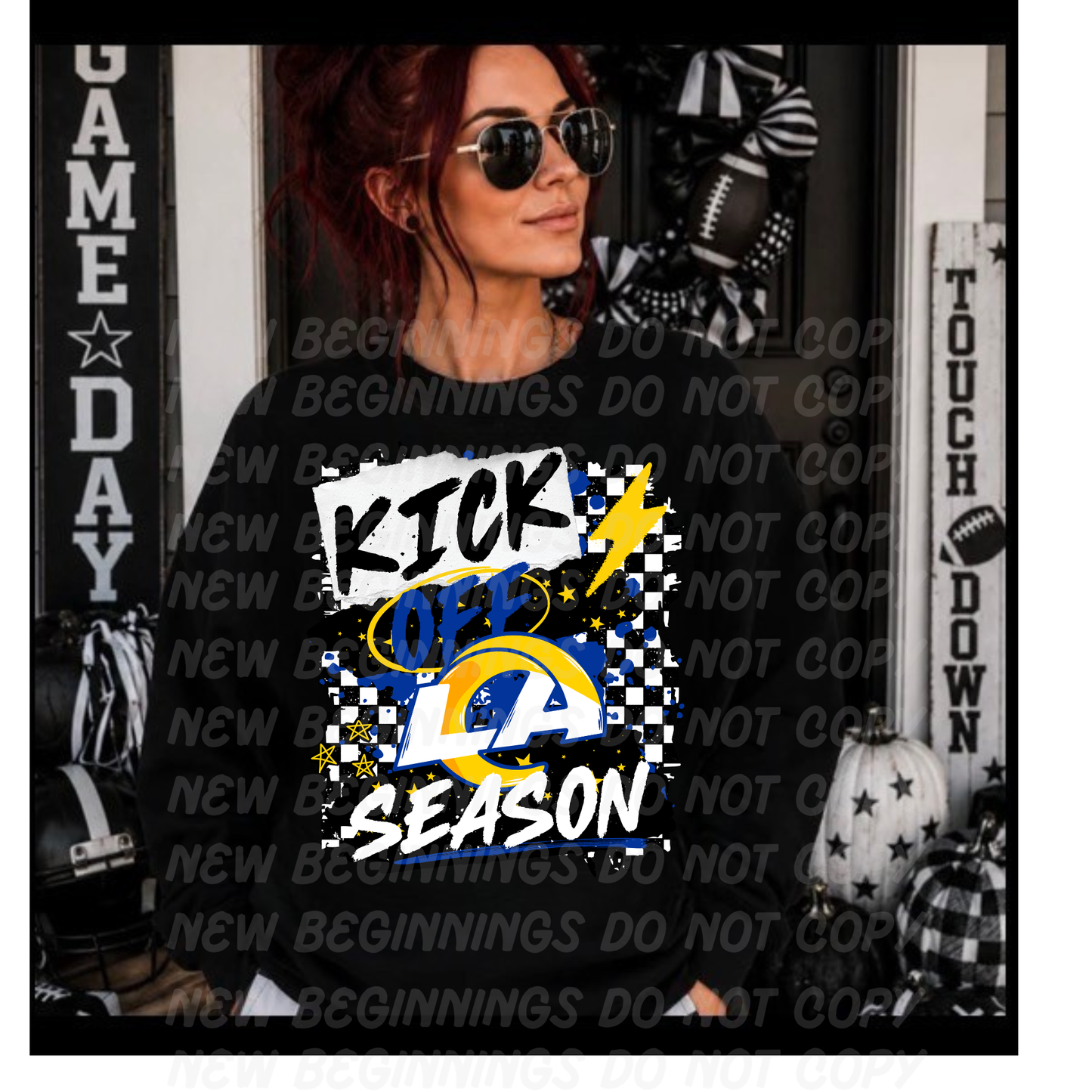 Kick Off Season- NFL Teams- Custom TShirts or Crewnecks