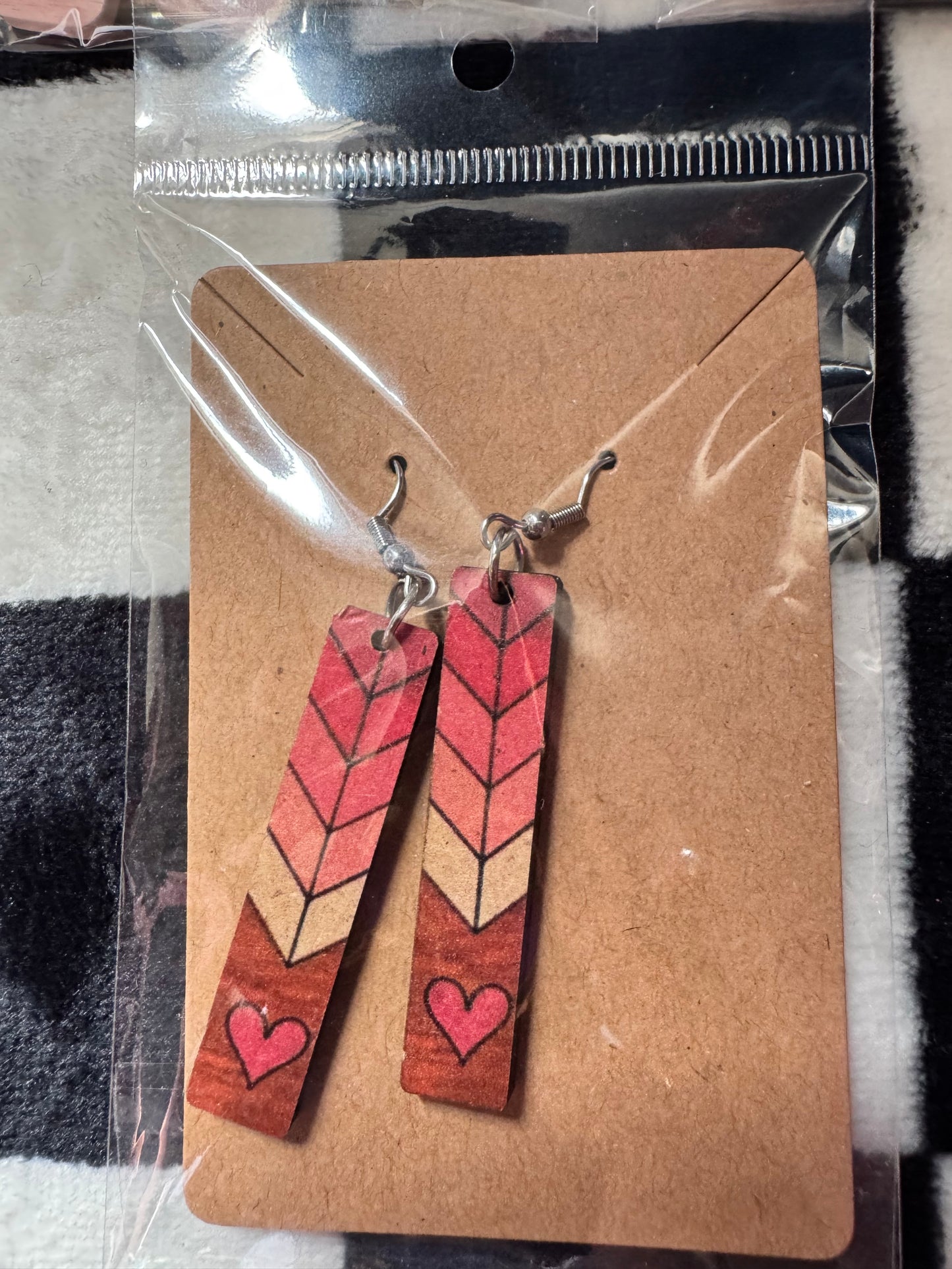 Wooden Drop Earrings