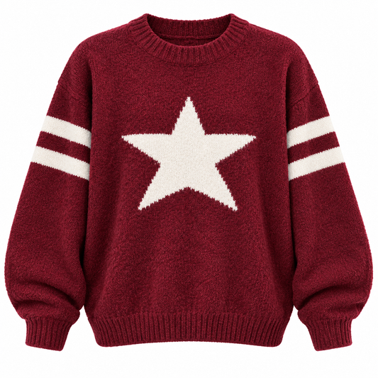 Burgundy Knitted Sweater Size 2X