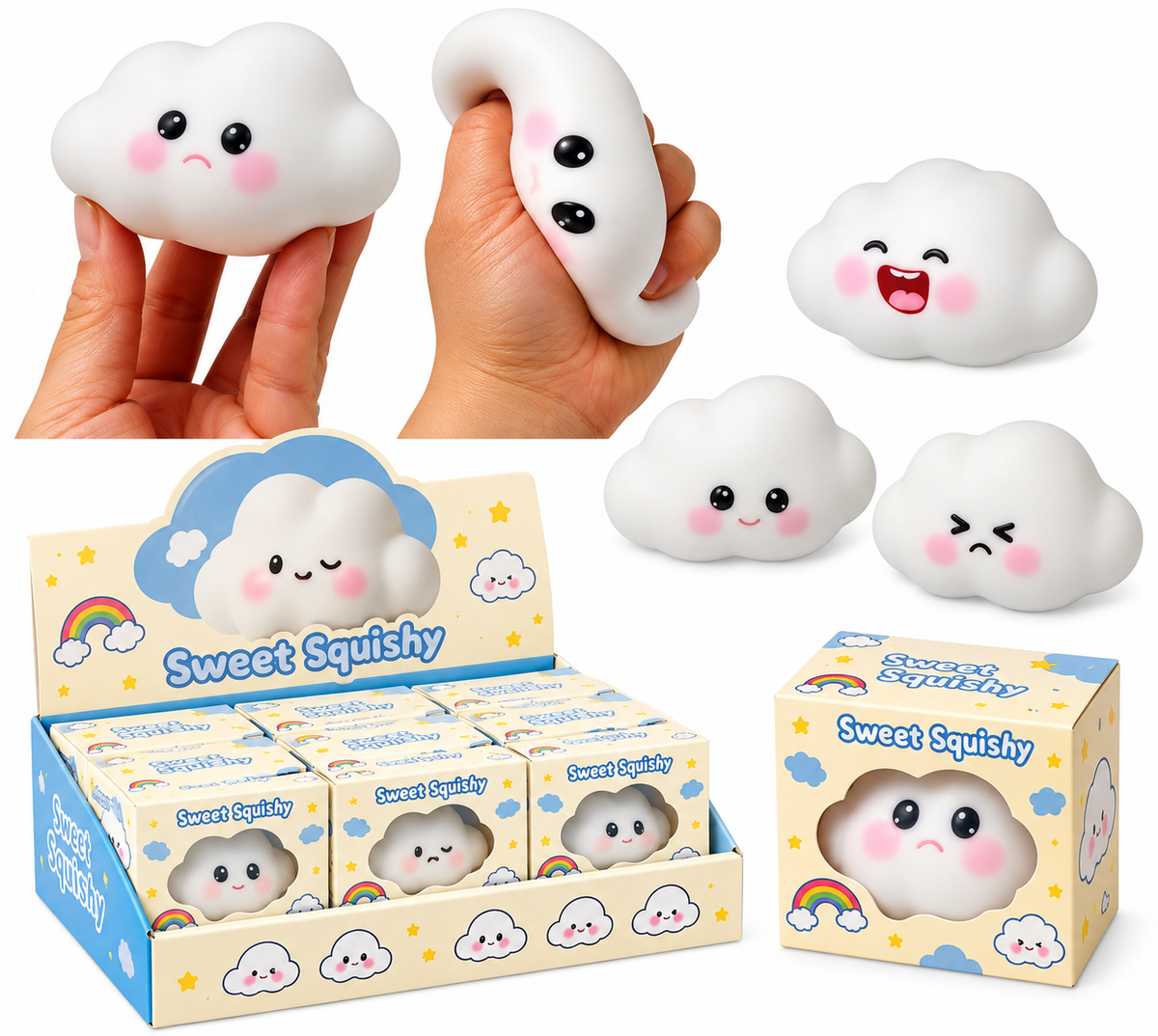 Crunchy Cloud Squishy Sensory Toy | Fidget Toy ☁️