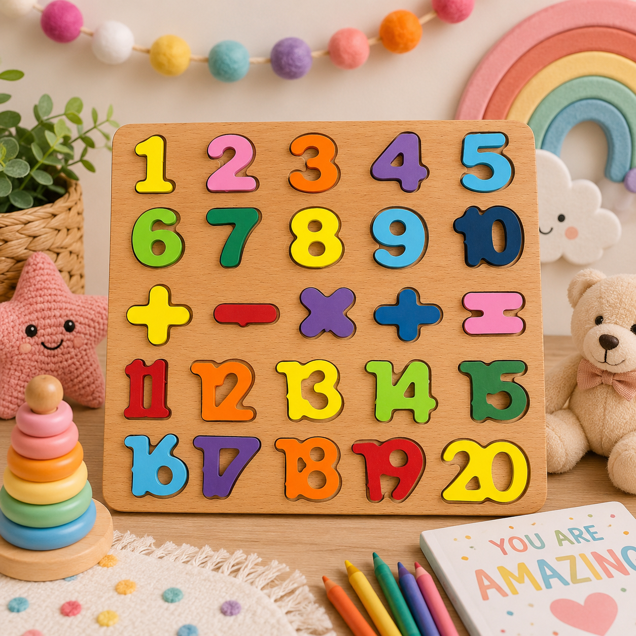 Wooden Numbers Puzzle
