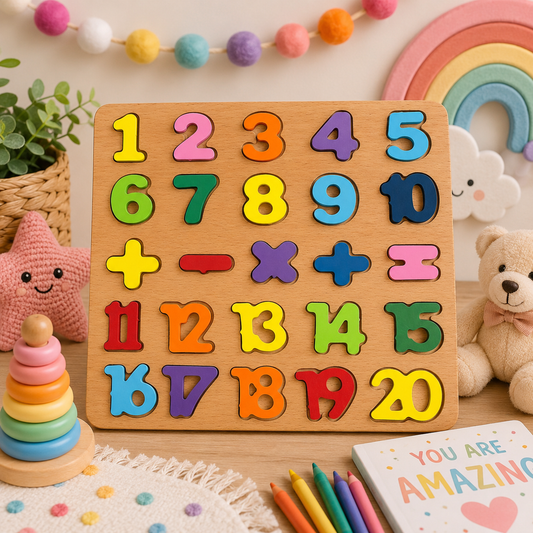 Wooden Numbers Puzzle