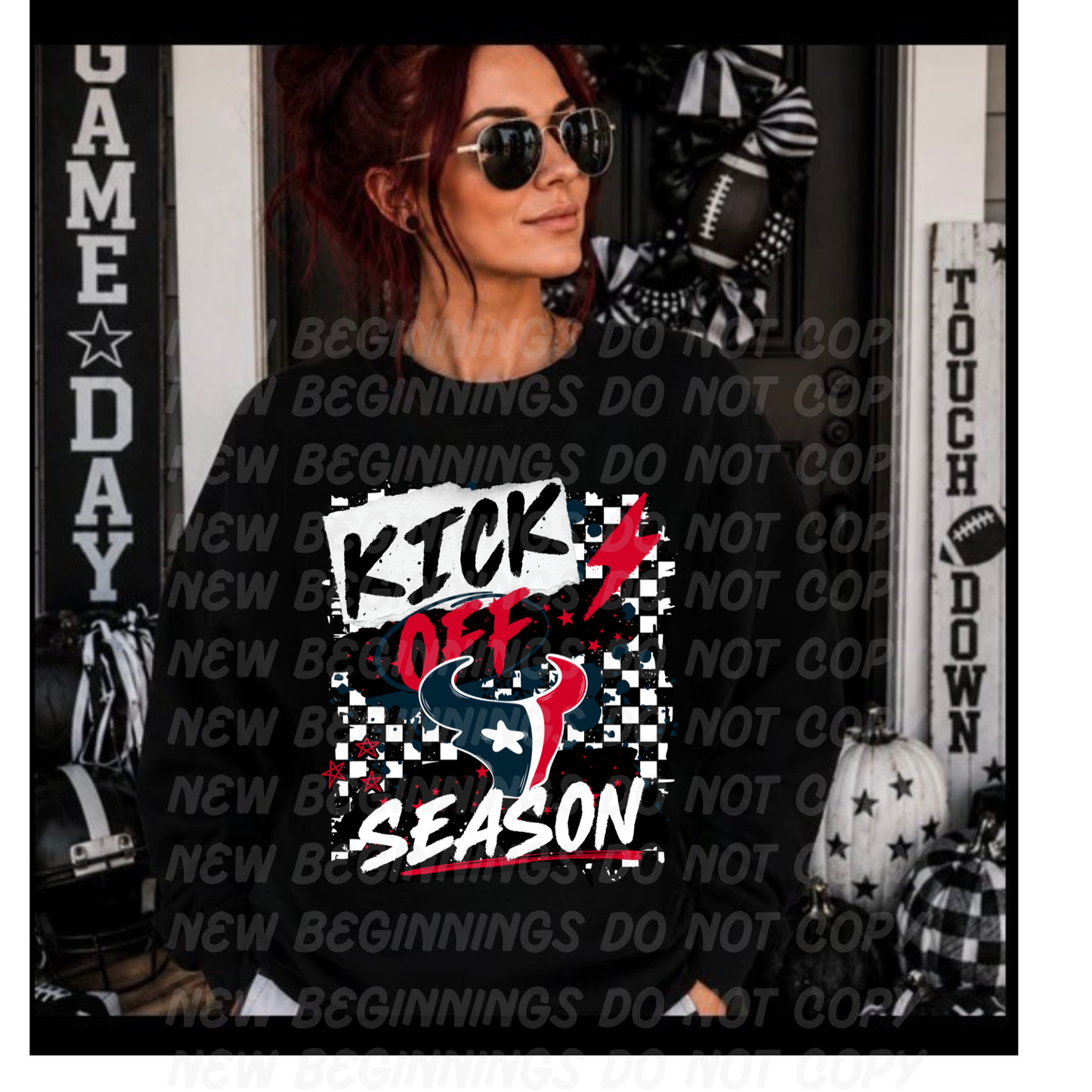 Kick Off Season- NFL Teams- Custom TShirts or Crewnecks