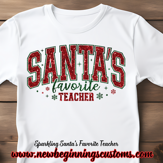 Sparkling Santa's Favorite Teacher