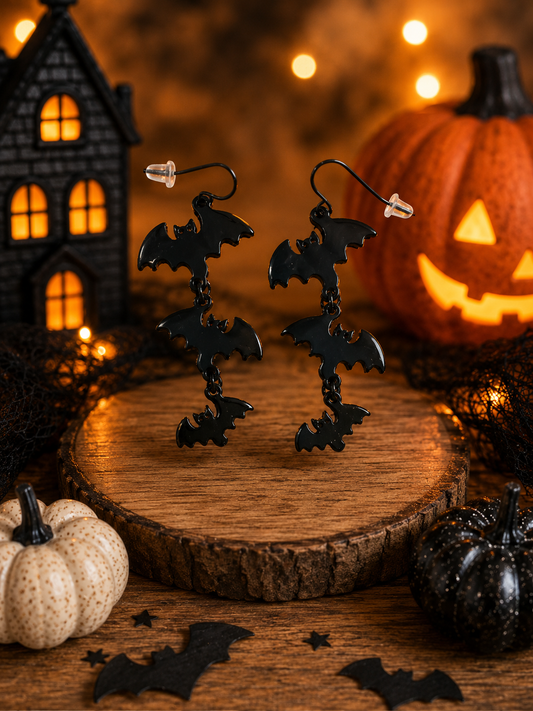 Bat Brigade Dangle Earrings