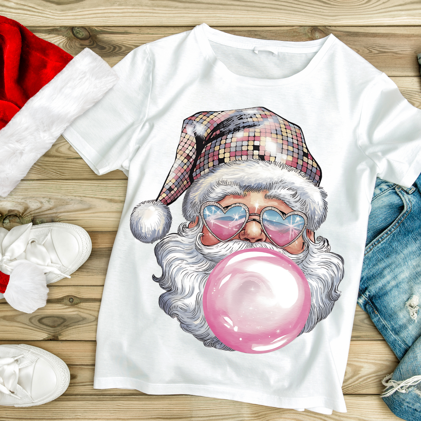 Groovy Glitter Santa