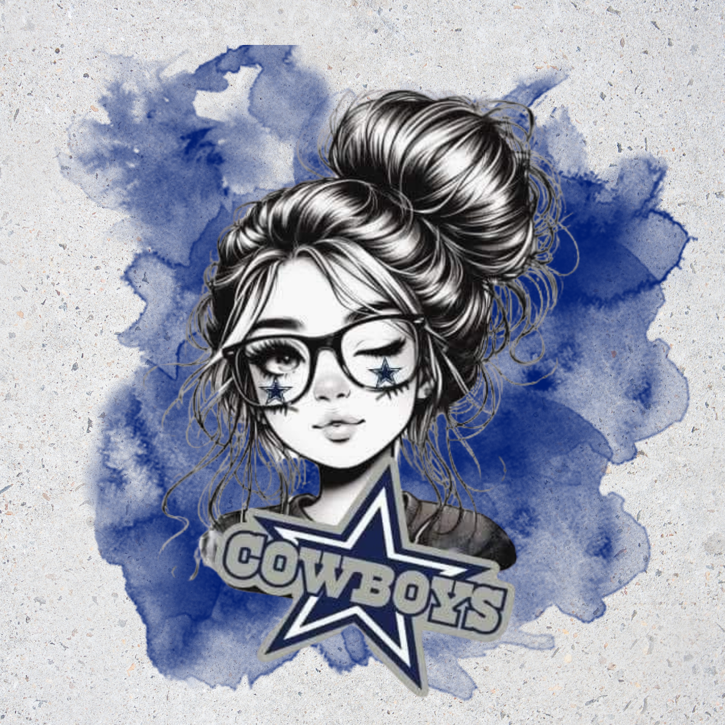 Cowboys Glam Glasses Girl