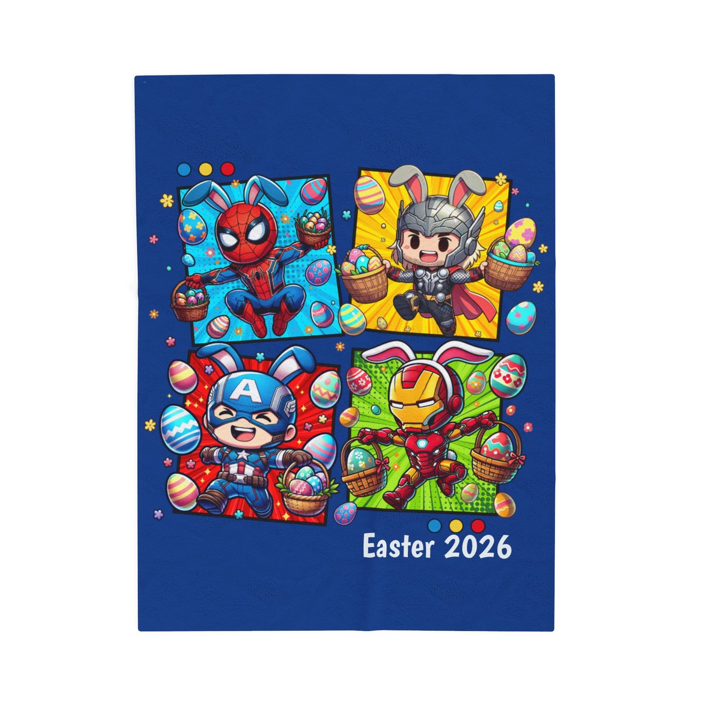 Easter 2026 Superhero Plush Blanket