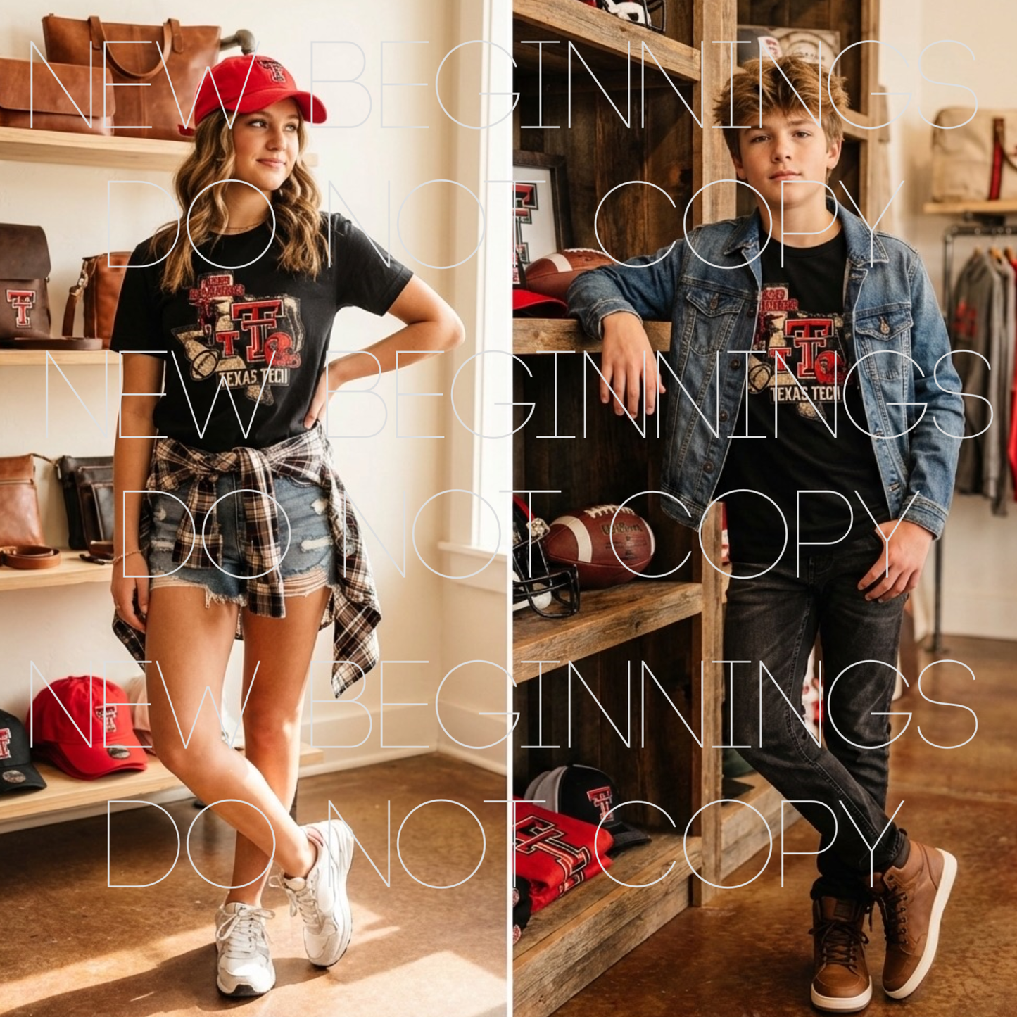 Vintage Grunge Texas Tech- Black Tshirt