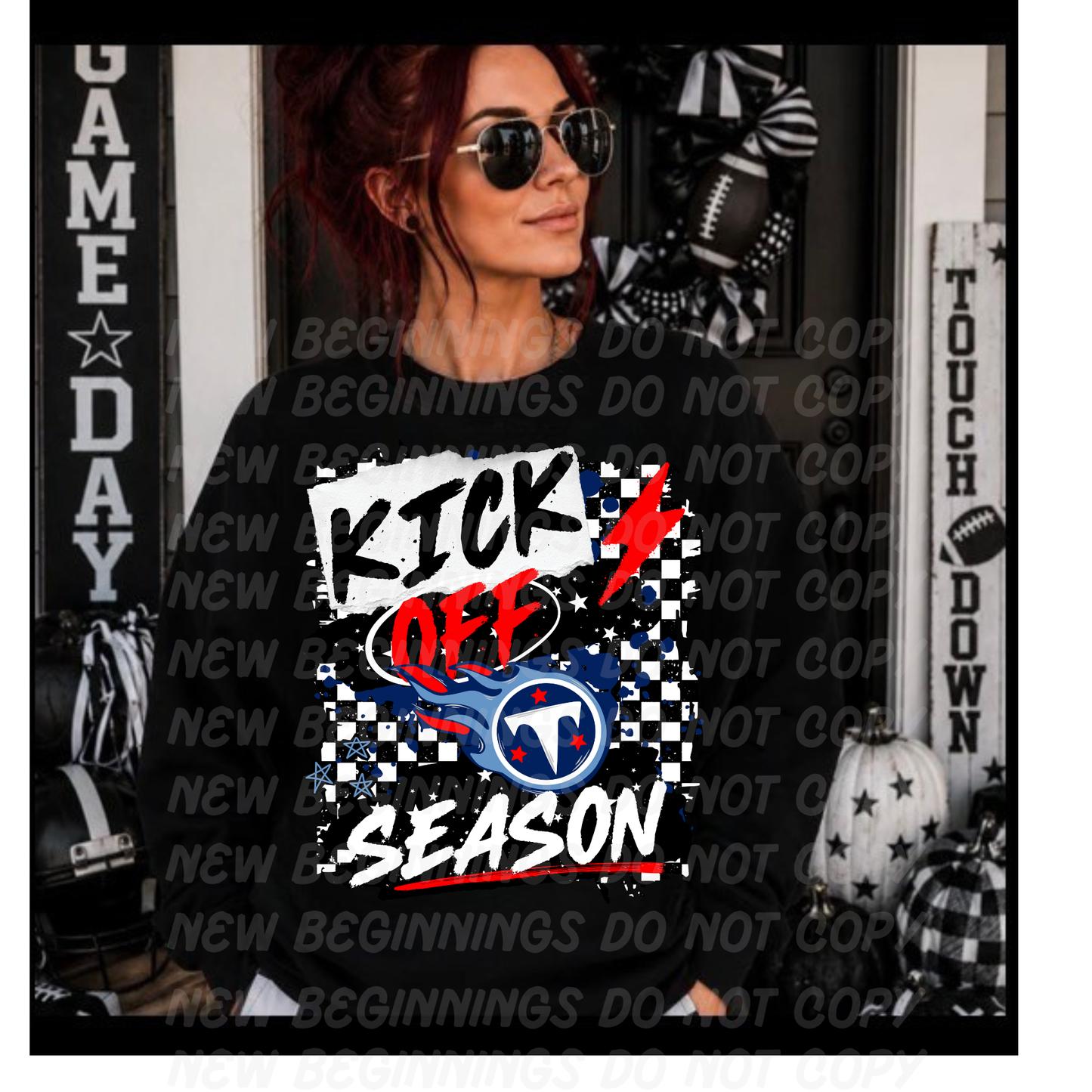 Kick Off Season- NFL Teams- Custom TShirts or Crewnecks