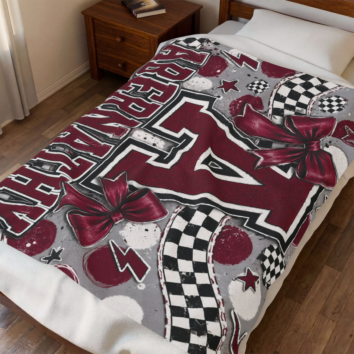 Stadium Spirit Blankets- Abernathy Polka Dot
