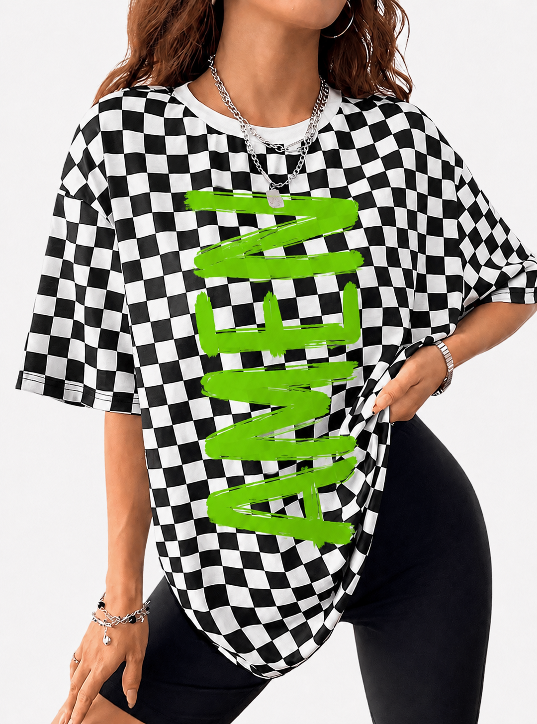 Amen Checkered Top