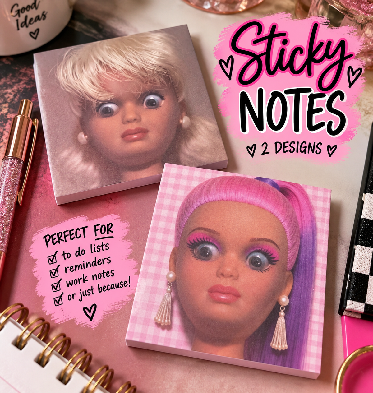 Barbie Sticky Notes- 50 Sheets, 1 Pad