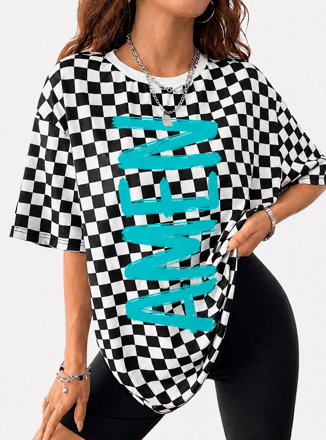 Amen Checkered Top