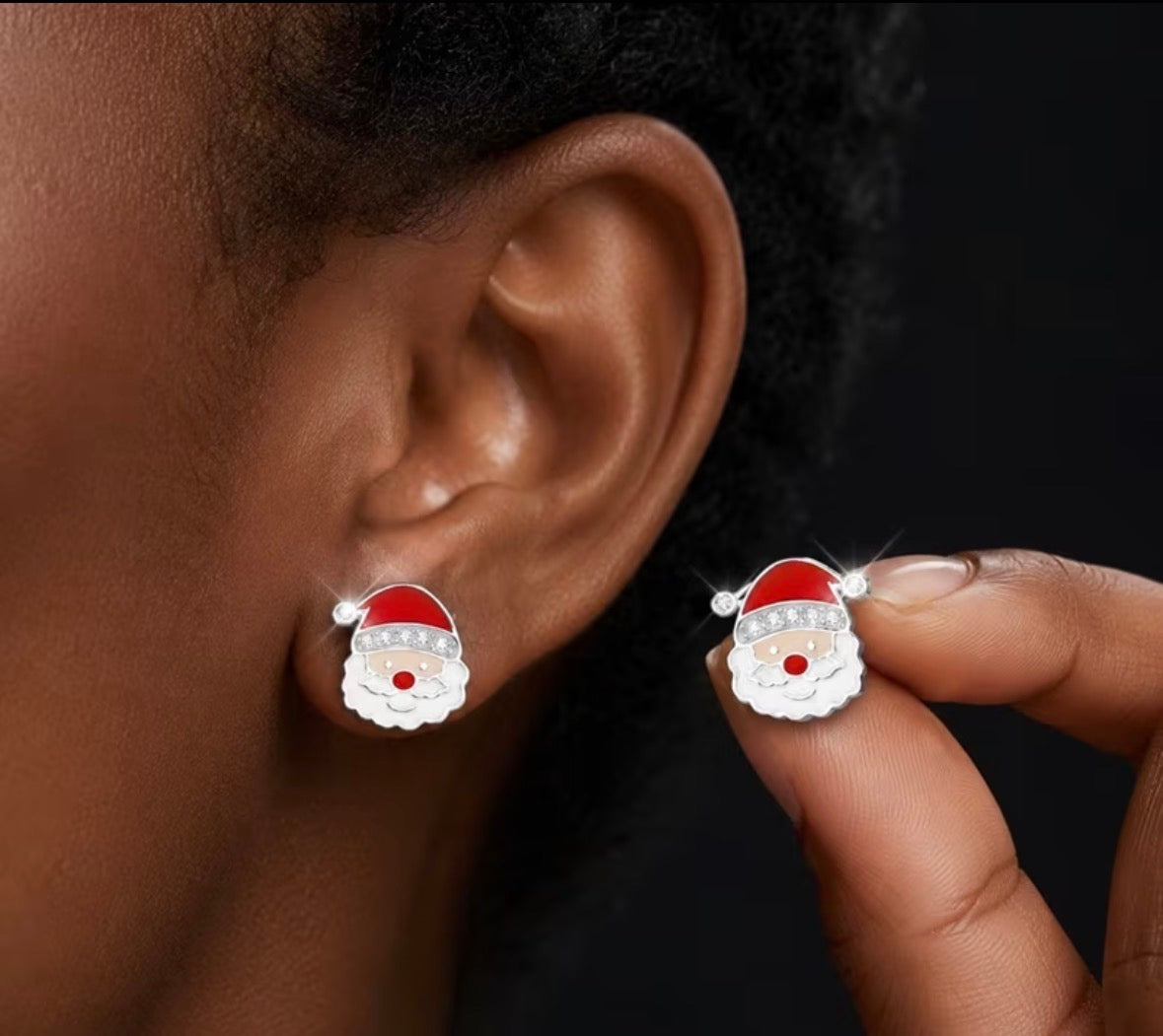 Santa Earrings