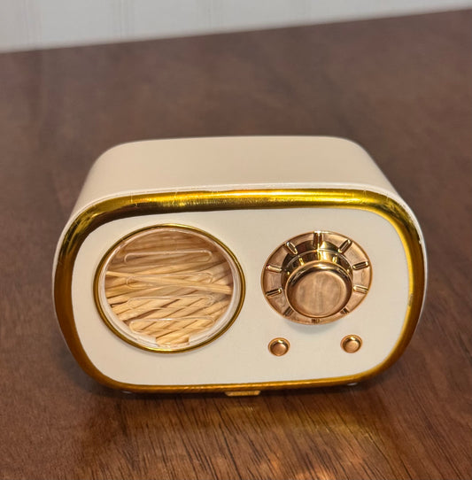 Toothpick Holder - Retro Radio Design