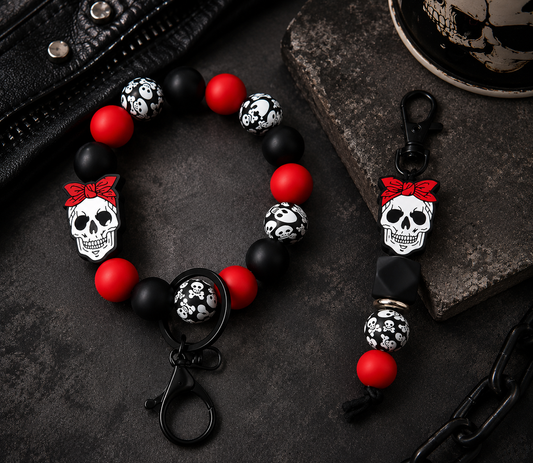 Skull Silicone Keychains