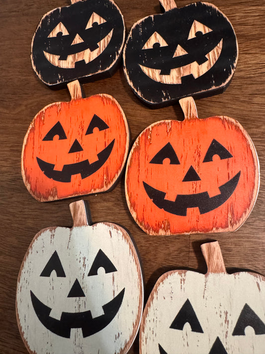 Pumpkin Coasters Set of 2 (Wood)