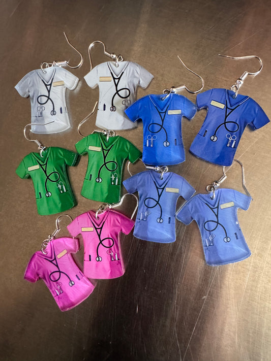 Scrub - Acylic Earrings