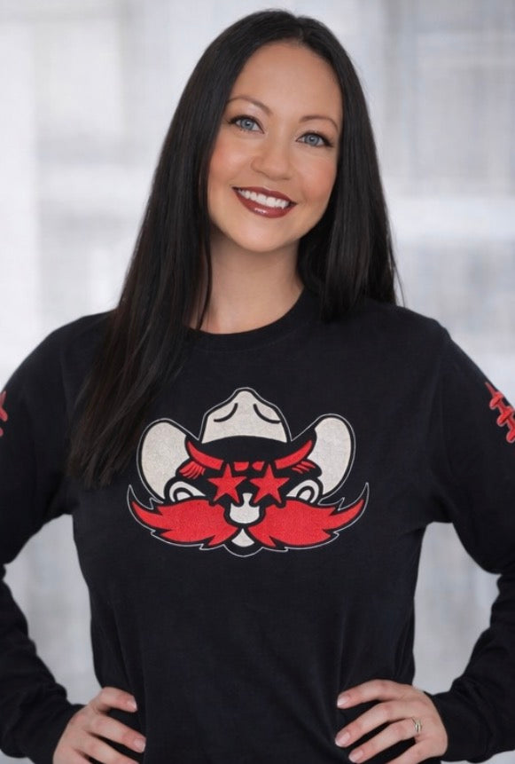 Faux Embroidery Texas Tech Long Sleeve T-Shirt