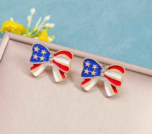 American Flag Earrings