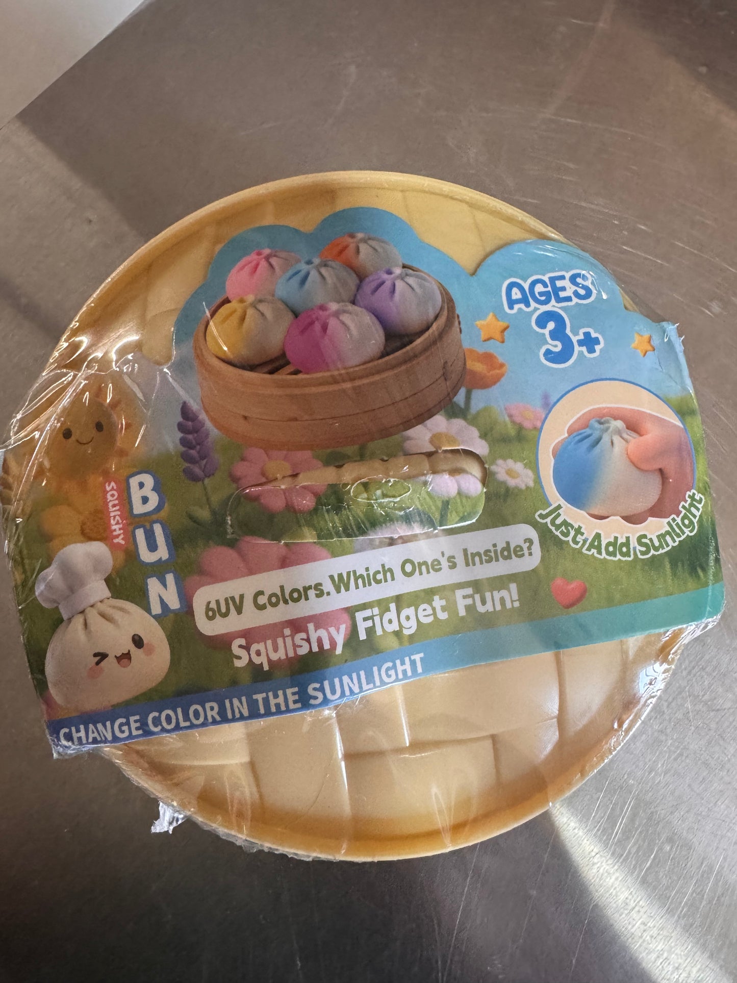 UV Color Changing Dumpling Squishy- Regular Size- Mystery Color